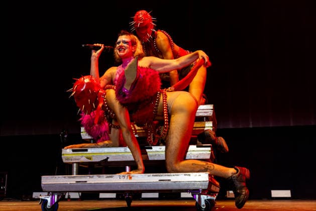Canadian singer Peaches (Merrill Nisker) performs during the final day of Music festival Colours of Ostrava in Ostrava, Czech Republic, on July 18, 2026. (CTKxPhoto VladimirxPrycek) CTKPhotoP2026071900096  CTKPhotoP2026071900096