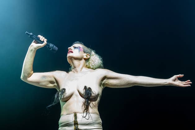 Canadian singer Peaches (Merrill Nisker) performs during the final day of Music festival Colours of Ostrava in Ostrava, Czech Republic, on July 18, 2026. (CTKxPhoto VladimirxPrycek) CTKPhotoP2026071900088  CTKPhotoP2026071900088
