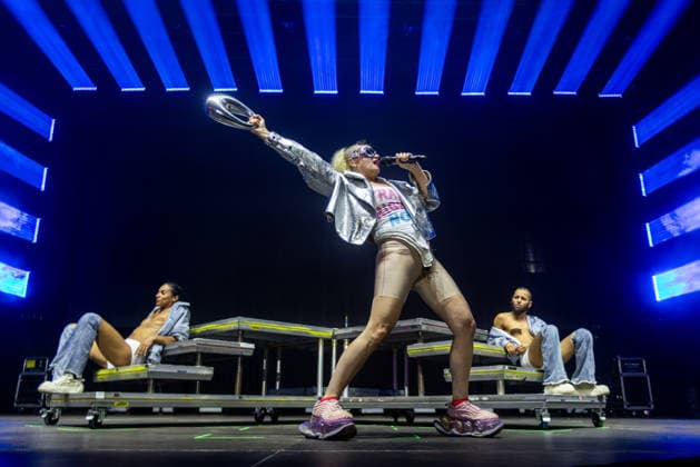 Canadian singer Peaches (Merrill Nisker) performs during the final day of Music festival Colours of Ostrava in Ostrava, Czech Republic, on July 18, 2026. (CTKxPhoto VladimirxPrycek) CTKPhotoP2026071900103  CTKPhotoP2026071900103