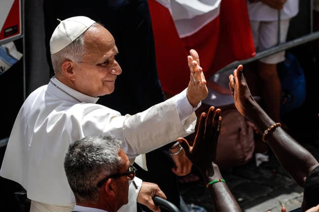 July 19, 2026, Roma, Roma: Pope Leo XIV leads the Angelus prayer in Castel Gandolfo summer residence near Rome, Italy, 19 July, 2026. ANSA GIUSEPPE LAMI. Roma Roma  - ZUMAa110 20260719_zaf_a110_001 Copyright: xGiuseppexLamix