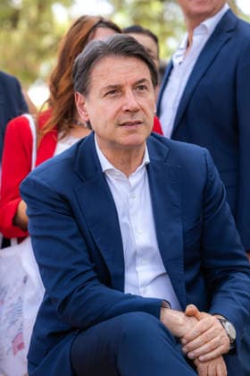 Italy: Giuseppe Conte in Palermo for against mafia s debate Giuseppe Conte, Five Stars Movement s leader, is in Palermo for the against the mafia debate. Palermo Italy Copyright: AntonioxMelita
