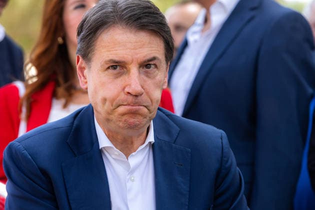 Italy: Giuseppe Conte in Palermo for against mafia s debate Giuseppe Conte, Five Stars Movement s leader, is in Palermo for the against the mafia debate. Palermo Italy Copyright: AntonioxMelita