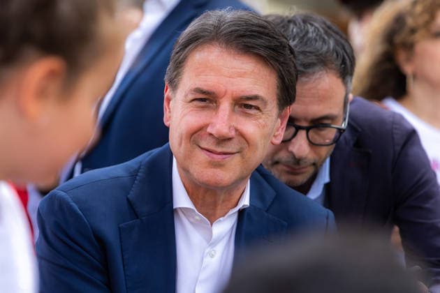 Italy: Giuseppe Conte in Palermo for against mafia s debate Giuseppe Conte, Five Stars Movement s leader, is in Palermo for the against the mafia debate. Palermo Italy Copyright: AntonioxMelita