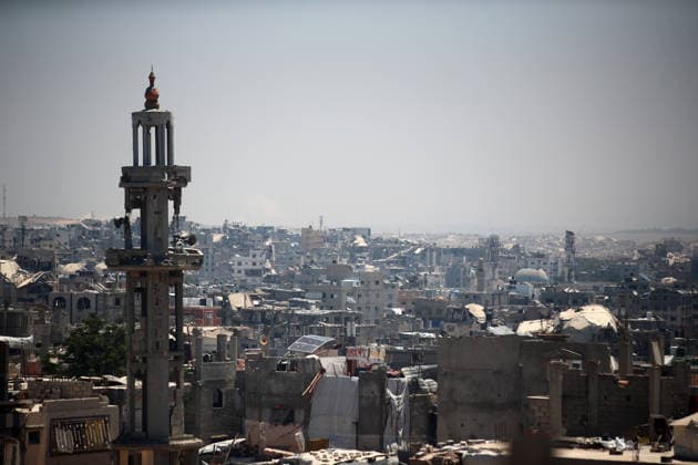 Aftermath of Israeli Airstrike In Gaza General view of destroyed buildings in eastern Gaza City, on July 19, 2026. Gaza continues to experience daily violence despite a formal ceasefire in place since October, with both the Israeli military and Hamas accusing one another of violating the truce. Gaza Palestine  Copyright: xMajdixFathix originalFilename: fathi-notitle260719_np2IW.jpg
