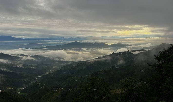 July 19, 2026, Kathmandu, Nepal: A mesmerizing view of a misty morning unfolds after continuous rainfall, as low-lying clouds drape the surrounding hills in a serene monsoon landscape in Dhulikhel, Kavrepalanchok, on the outskirts of Kathmandu, Nepal, on July 19, 2026. Kathmandu Nepal - ZUMAs233 20260719_zap_s233_002 Copyright: xSunilxSharmax
