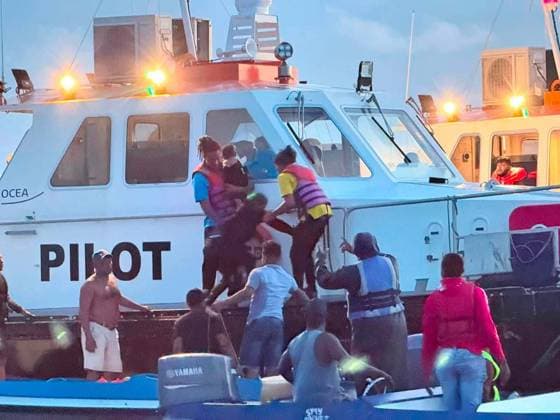 Ferry carrying 116 capsizes off Guyana coast GEORGETOWN, GUYANA - JULY 19: (----EDITORIAL USE ONLY – MANDATORY CREDIT - GUYANA PRIME MINISTER S OFFICE HANDOUT - NO MARKETING NO ADVERTISING CAMPAIGNS - DISTRIBUTED AS A SERVICE TO CLIENTS----) A ferry carrying 116 passengers capsized off the coast of Guyana, with authorities saying 53 people had been rescued so far, in Georgetown, Guyana, on July 19, 2026. The vessel, MV Barima, overturned near Iron Punt while traveling from Georgetown to Port Kaituma on Saturday, according to the BBC. Emergency services launched a large-scale search-and-rescue operation after receiving a distress call at around 11.00 pm local time (0300GMT Sunday). The operation involves government and privately operated  Copyright: x2026xAnadoluxGuyanaxPrimexMinister sxOfficex xHandoutx