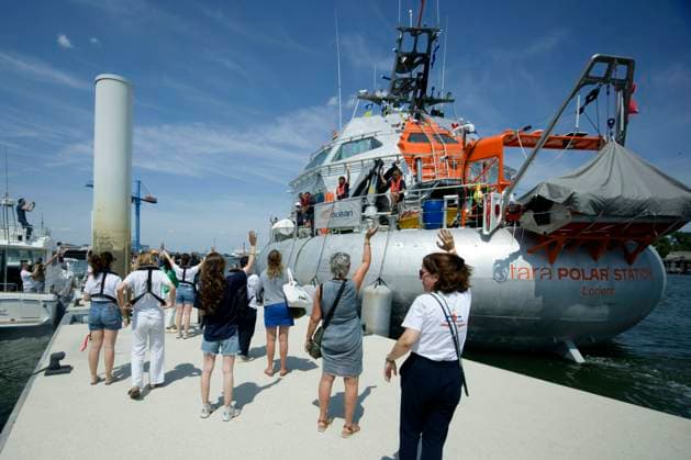 DEPARTURE FROM THE TARA POLAR STATION IN LORIENT PHOTOPQR WEST FRANCE Thierry Creux Lorient July 19, 2026 Lorient, Morbihan July 19, 2026 Departure from the Tara Polar Station at the Quai du Péristyle in Lorient, heading for Norwayto pick up equipment; then, in early September, it will land on the Arctic ice for its first mission to study the waters and the atmosphere, serving as a permanent observatory until the end of 2027. About ten expeditions will follow. Two teams will take turns—one for the winter (8 months), 9 months, and one for the summer. Photo by Thierry Creux, Ouest France. Lorient, France, July 19, 2026. The Tara Polar Station prepares to depart on its first Arctic mission. The drifting research platform will spend about 18 m  Copyright: xPHOTOPQR OUESTxFRANCE MAXPPPxThierryxCreuxx 20260719OFR8329 20260719OFR8329