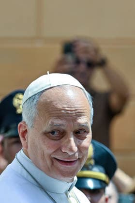 ITALY - POPE LEO XIV LEADING THE ANGELUS PRAYER IN CASTEL GANDOLFO NEAR ROME - 2026 7 19 Italy, Albano , Vatican, 2026 7 19 Pope Leo XIV leading the Angelus prayer in Castel Gandolfo near Rome, EDITORIAL USE ONLY - NO BOOKS Copyright: xALESSIAxGIULIANIx
