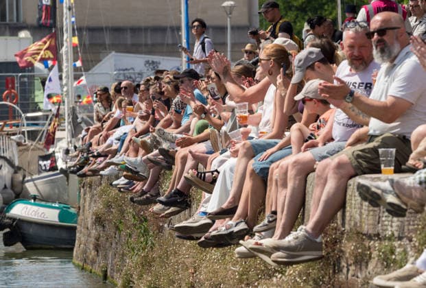 July 19, 2026, Bristol, Bristol, UK: Bristol, UK. Crowds throng the harbourside at Bristol Harbour Festival in warm weather at the end of the latest summer heatwave in the UK. The event includes maritime displays and boats and ships with music, circus and other performances. Bristol UK  - ZUMAl94_ 20260719_zaf_l94_002 Copyright: xSimonxChapmanx