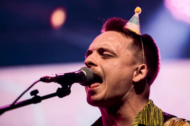 Sakaris live at G! Festival 2026 Sydregote, Faroe Island. 19th, July 2026. The Faroese act Sakaris performs a live concert during the Faroese music festival G! Festival 2026 in Sydregote. Here singer and musician Sakaris Emil Joensen is seen live on stage. Faroe Islands, SyÃ°rugota  Copyright: xGonzalesxPhoto LassexLagonix