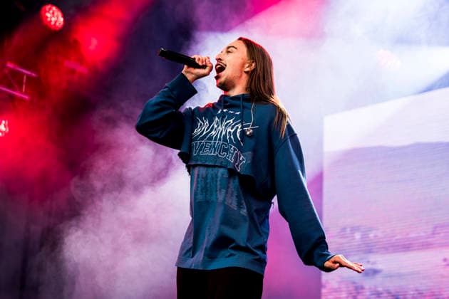 Tommy Cash live at G! Festival 2026 Sydregote, Faroe Island. 18th, July 2026. The Estonian rapper Tommy Cash performs a live concert during the Faroese music festival G! Festival 2026 in Sydregote. Faroe Islands, SyÃ°rugota  Copyright: xGonzalesxPhoto LassexLagonix