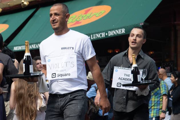 SOHO Waiters Race at SOHO, London, UK - Sun 19 July 2026 Waiters from various London restaurants take part in the annual SOHO Waiters Race, balancing a champagne bottle and a glass around SOHO in London, England, UK on Sunday 19 July 2026 as part of the SOHO Village Fete., Credit:Justin Ng Avalon UK, England, London, SOHO  Copyright: xJustinxNgx xAvalonx 1117372204