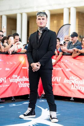 July 19, 2026, Giffoni Valle Piana, Salerno, Italy: Italian singer Manuel Franco Rocati aka Rosa Chemical attends the photocall at 56th Giffoni Film Festival 2026 in Giffoni Valle Piana, Salerno, Italy on July 19, 2026. Giffoni Valle Piana Italy  - ZUMAl175 20260719_zip_l175_123 Copyright: xFrancescoxLucianox