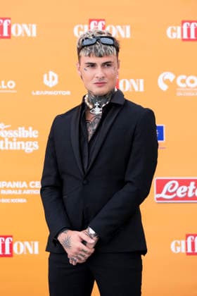 July 19, 2026, Giffoni Valle Piana, Salerno, Italy: Italian singer Manuel Franco Rocati aka Rosa Chemical attends the photocall at 56th Giffoni Film Festival 2026 in Giffoni Valle Piana, Salerno, Italy on July 19, 2026. Giffoni Valle Piana Italy - ZUMAl175 20260719_zip_l175_124 Copyright: xFrancescoxLucianox