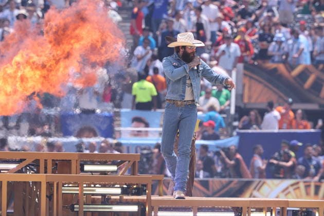 RECORD DATE NOT STATED 2026 World Cup Final - Post Malone At Closing Ceremony - USA Post Malone performs during the Closing ceremony ahead of the FIFA World Cup 2026 final football match between Spain and Argentina on July 19, 2026 in East Rutherford, NJ, USA. Photo by Charles Guerin ABACAPRESS.COM East Rutherford NJ United States  Copyright: xGuerinxCharles ABACAx