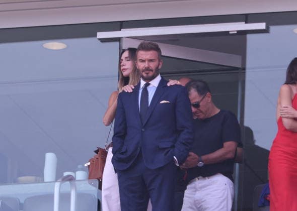 2026 World Cup Final - Beckham Family In The Stands - USA Victoria Beckham and David Beckham in the stands during the Closing ceremony ahead of the FIFA World Cup 2026 final football match between Spain and Argentina on July 19, 2026 in East Rutherford, NJ, USA. Photo by Charles Guerin ABACAPRESS.COM East Rutherford NJ United States  Copyright: xGuerinxCharles ABACAx