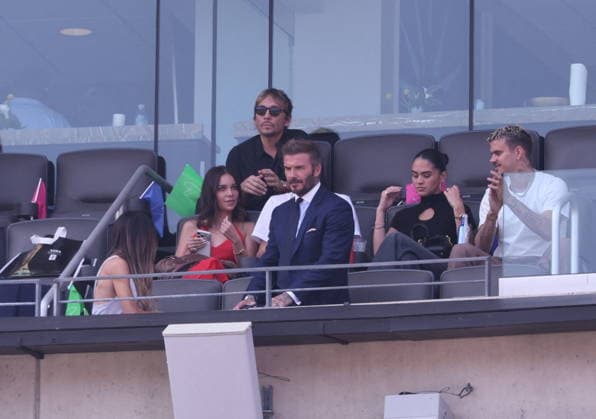 2026 World Cup Final - Beckham Family In The Stands - USA David Beckham in the stands during the Closing ceremony ahead of the FIFA World Cup 2026 final football match between Spain and Argentina on July 19, 2026 in East Rutherford, NJ, USA. Photo by Charles Guerin ABACAPRESS.COM East Rutherford NJ United States  Copyright: xGuerinxCharles ABACAx