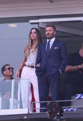 2026 World Cup Final - Beckham Family In The Stands - USA Victoria Beckham and David Beckham in the stands during the Closing ceremony ahead of the FIFA World Cup 2026 final football match between Spain and Argentina on July 19, 2026 in East Rutherford, NJ, USA. Photo by Charles Guerin ABACAPRESS.COM East Rutherford NJ United States  Copyright: xGuerinxCharles ABACAx