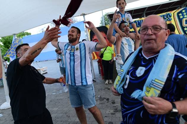 July 19, 2026, Tel-Aviv, Israel: TEL AVIV, ISRAEL Ã¢â‚¬ JULY 19, 2026: Thousands of football fans gather at Menora Mivtachim hall in Tel-Aviv to watch the final match of the World Cup between Argentina and Spain. JNA Press. Tel-Aviv Israel - ZUMAq101 20260719_zna_q101_225 Copyright: xTomerxNeubergx
