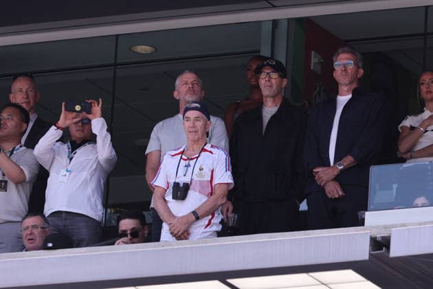 2026 World Cup Final - Zinedine Zidane In The Stands - USA French professional football manager and former player, Zinedine Yazid Zidane known as Zizou in the stands during the FIFA World Cup 2026 final football match between Spain and Argentina on July 19, 2026 at the New York Stadium in East Rutherford, NJ, USA. Photo by Charles Guerin ABACAPRESS.COM East Rutherford NJ United States  Copyright: xGuerinxCharles ABACAx