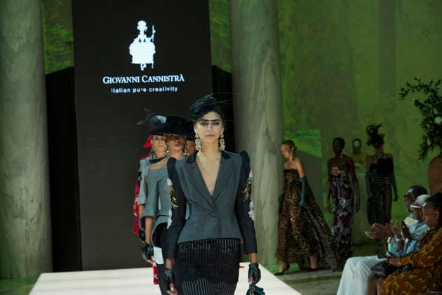 IPA86820069 - Rome Giovanni CannistrÃ ™s fashion show at the Rome Fashion Show Haute Couture 2026 at the Salone delle Colonne In the photo: Giovanni CannistrÃ  Copyright: xBArbaraxAmendolax xBarbaraxAmendolax 86820069