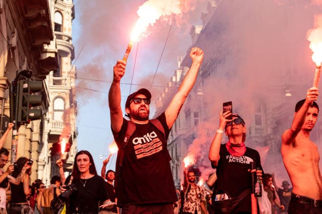 July 19, 2026, Genoa, Liguria, Italy: Twenty-five years after the 2001 G8 summit in Genoa, thousands of people took part in the Ã¢â‚¬oeIn any case, no regretsÃ¢â‚¬Â demonstration to commemorate Carlo Giuliani, a young man who died during the protests against the summit. His death, along with the police violence at the Diaz School and the Bolzaneto barracks, made the G8 summit one of the most discussed events in recent Italian history. Genoa Italy  - ZUMAs377 20260719_znp_s377_039 Copyright: xPietroxStariccox