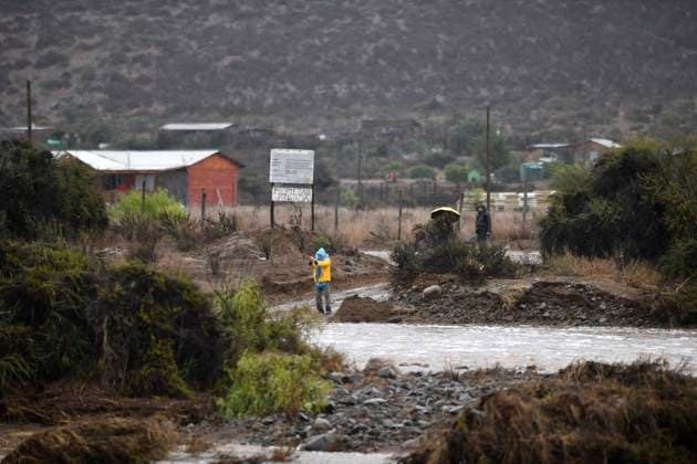 Coquimbo, July 19, 2026 In the municipality of Coquimbo, in the rural area of Tambillos, the Chilean Army is using heavy machinery to rescue families who have been cut off due to the flooding of the Alejandro Pizarro Aton Chile ravines, CHILE Aton 1173891  Copyright: AlejandroxPizarro AtonxChile