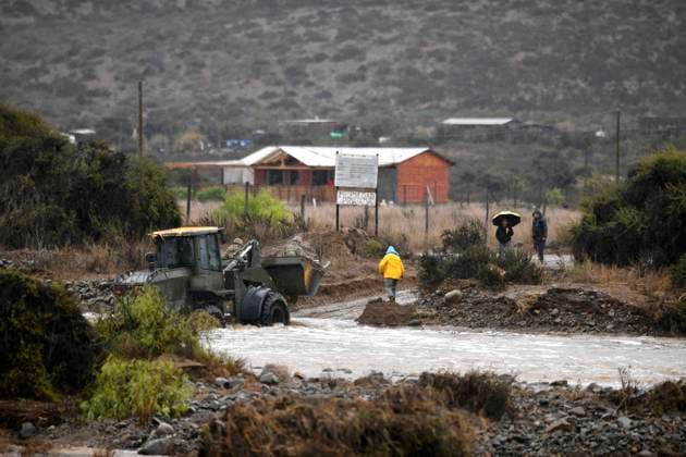 Coquimbo, July 19, 2026—In the municipality of Coquimbo, in the rural area of Tambillos, the Chilean Army is using heavy machinery to rescue families who have been cut off due to the flooding of the Alejandro Pizarro Aton streams in Chile, CHILE Aton 1173892  Copyright: AlejandroxPizarro AtonxChile