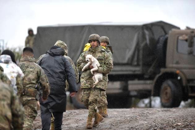 Coquimbo, July 19, 2026 In the municipality of Coquimbo, in the rural area of Tambillos, the Chilean Army is using heavy machinery to rescue families who have been cut off due to the flooding of the Alejandro Pizarro Aton streams in Chile, CHILE Aton 1173906  Copyright: AlejandroxPizarro AtonxChile