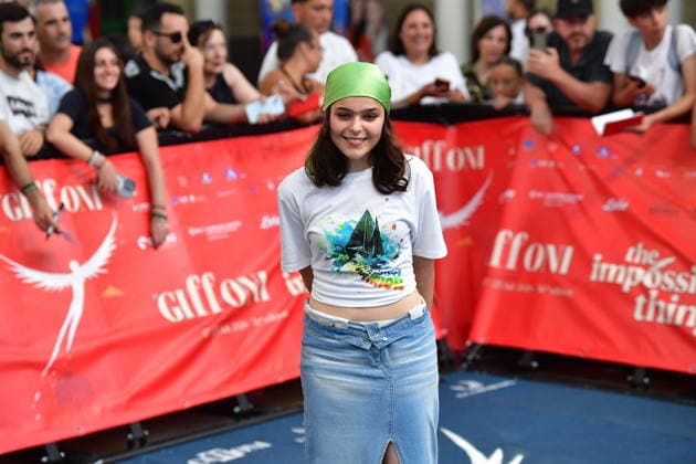 IPA86823573 - Giffoni Vallepiana Giffoni Festival 2026 Photocall Greta and the True Fairy Tales, Pictured: Sara Ciocca  Copyright: xVincenzoxLandix xVincenzoxLandix 86823573