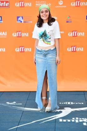 IPA86823519 - Giffoni Vallepiana Giffoni Festival 2026 Photocall Greta and the True Fairy Tales, Pictured: Sara Ciocca  Copyright: xVincenzoxLandix xVincenzoxLandix 86823519