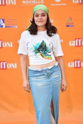 IPA86823521 - Giffoni Vallepiana Giffoni Festival 2026 Photocall Greta and the True Fairy Tales, Pictured: Sara Ciocca  Copyright: xVincenzoxLandix xVincenzoxLandix 86823521