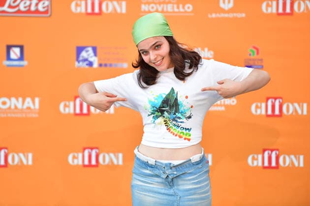 IPA86823523 - Giffoni Vallepiana Giffoni Festival 2026 Photocall Greta and the True Fairy Tales, Pictured: Sara Ciocca  Copyright: xVincenzoxLandix xVincenzoxLandix 86823523