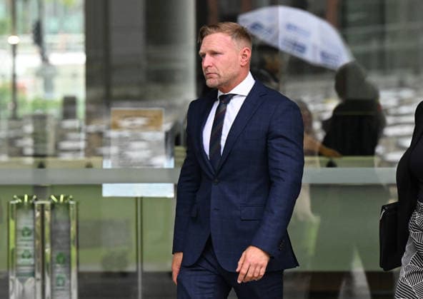 MICHAEL OLIVE COURT, Defence Barrister Martin Longhurst is seen outside Brisbane Supreme Court in Brisbane, Monday, July 20, 2026. Michael Bruce Olive is facing court accused of the alleged murder of Steven Kyle Fyfe at Waterford West on May 13, 2020. ( NO ARCHIVING BRISBANE QUEENSLAND AUSTRALIA  Copyright: xDARRENxENGLANDx 20260720121832729245