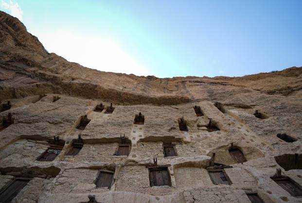 Historic grain granaries stand the test of time in Turkiye s Karaman TASKALE, KARAMAN - JULY 20: A view of historic rock-carved granaries, carved by hand into a single rock mass, continue to preserve Anatolia s agricultural heritage with their centuries-old functionality and distinctive architecture, in Taskale village of Karaman, Turkiye on July 20, 2026. Despite the use of modern storage methods, more than 250 granaries remain in active use by local residents, naturally preserving grain for years thanks to the humidity and temperature balance provided by the clay-rich limestone. Mahmut Serdar Alakus Anadolu Karaman Turkey. Editorial use only. Please get in touch for any other usage.  Copyright: x2026xAnadoluxMahmutxSerdarxAlakuÅüx