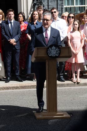 British Prime Minister Sir Keir Starmer Departs Downing Street, London, UK - Monday 20 July 2026 Outgoing British Prime Minister Sir Keir Starmer delivers his final speech in Downing Street before departing at Downing Street, London, England, UK on Monday 20 July, 2026., Credit:Justin Ng Avalon UK, England, London, Downing Street  Copyright: xJustinxNgx xAvalonx 1117544536