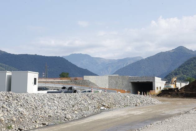 News - Matteo Salvini Visits Raccordo A4-Valtrompia CONCESIO, ITALY - JULY 20: A general view of site during the technical inspection at the construction site of the Raccordo Autostradale A4 - Valtrompia, at Codolazza base camp on July 20, 2026 in Concesio near Brescia, Italy. The motorway link between the A4 motorway and Valtrompia is a strategic infrastructure managed by Anas, aimed at connecting the main motorway network with the industrial hubs and urban centres of the Brescia valley. Concesio Brescia Italy Copyright: xRichardxMorganox xLiveMediax LPN_2574689