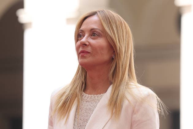 IPA86840305 - Rome, Italy, July 20, 2026: Prime Minister Giorgia Meloni welcomes Portuguese Prime Minister Luis Montenegro to Palazzo Chigi for an official meeting focused on key European issues and cooperation between Italy and Portugal.  Copyright: xmarcoxiacobuccix xmarcoxiacobuccix 86840305