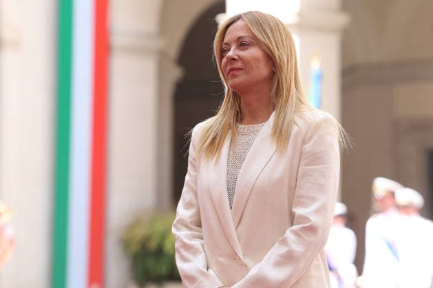 IPA86840307 - Rome, Italy, July 20, 2026: Prime Minister Giorgia Meloni welcomes Portuguese Prime Minister Luis Montenegro to Palazzo Chigi for an official meeting focused on key European issues and cooperation between Italy and Portugal.  Copyright: xmarcoxiacobuccix xmarcoxiacobuccix 86840307