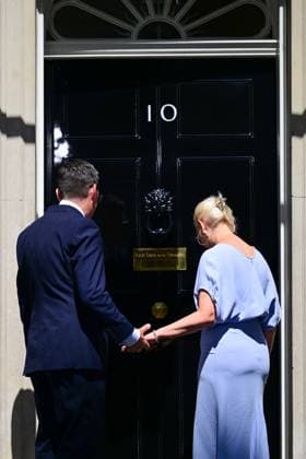 Andy Burnham becomes Prime Minister, Downing Street, London, UK - 20 Jul 2026 Prime Minister Andy Burnham and wife Marie-France van Heel at No.10 Downing Street Andy Burnham becomes Prime Minister, Downing Street, London, UK - 20 Jul 2026, Credit:Victoria Jones Shutterstock PA ROTA - B68 Avalon United Kingdom, London, Downing Street  Copyright: xVictoriaxJones Shutterstockx xPAxROTAx-xB68x xAvalonx 1117552786