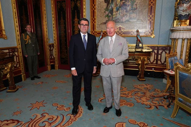 Andy Burnham becomes new PM King Charles III welcomes Andy Burnham, during an audience at Buckingham Palace, London, where he invited the leader of the Labour Party to become Prime Minister and form a new government. Picture date: Monday July 20, 2026., Credit:Aaron Chown PA ROTA - B68 Avalon UK, London  Copyright: xAaronxChownx xPAxROTAx-xB68x xAvalonx 1117556467