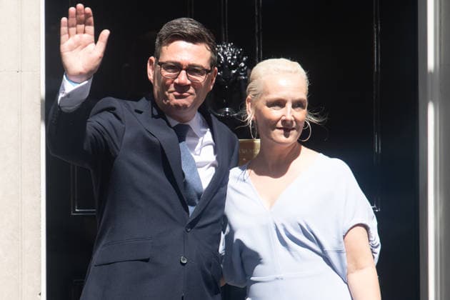 British Prime Minister Andy Burnham arrives in Downing Street, London, UK - Monday 20 July 2026 Prime Minister Andy Burnham and wife Marie-France van Heel poses at the door of 10 Downing Street, London, England, UK on Monday 20 July, 2026., Credit:Justin Ng Avalon UK, England, London, Downing Street  Copyright: xJustinxNgx xAvalonx 1117559235