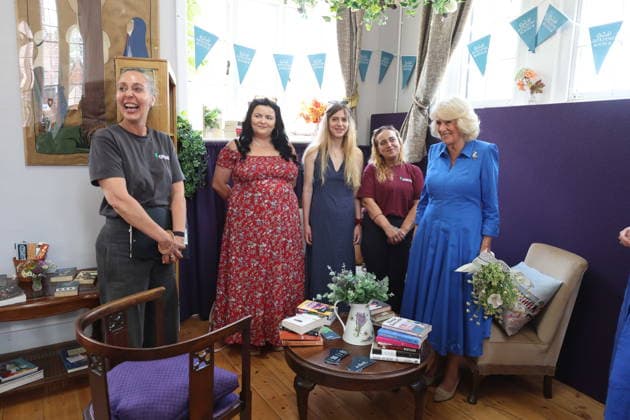 Royal visit to Emmaus Norfolk and Waveney Queen Camilla meeting companions during a visit to Emmaus Norfolk and Waveney charity in Bungay, Norfolk, which offers a home, work opportunities and support to people experiencing homelessness. Picture date: Monday July 20, 2026. PA Photo., Credit:Chris Radburn PA ROTA - B68 Avalon UK, Bungay  Copyright: xChrisxRadburnx xPAxROTAx-xB68x xAvalonx 1117561674