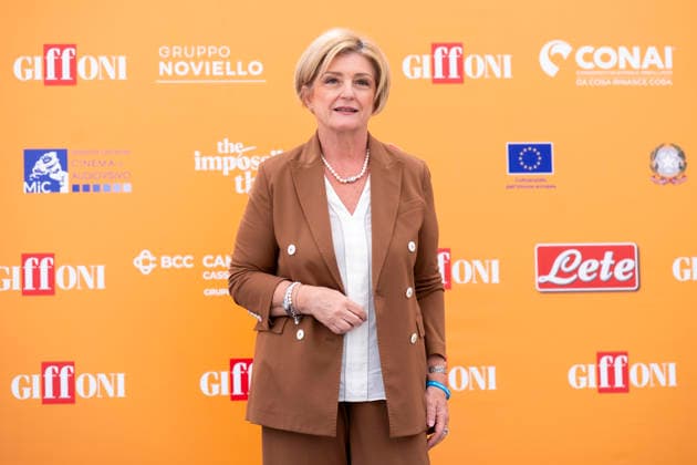 July 20, 2026, Giffoni Valle Piana, Salerno, Italy: Italian Minister of Labour and Social Policies Marina Calderone attends the photocall at 56th Giffoni Film Festival 2026 in Giffoni Valle Piana, Salerno, Italy on July 20, 2026. Giffoni Valle Piana Italy  - ZUMAl175 20260720_zip_l175_053 Copyright: xFrancescoxLucianox