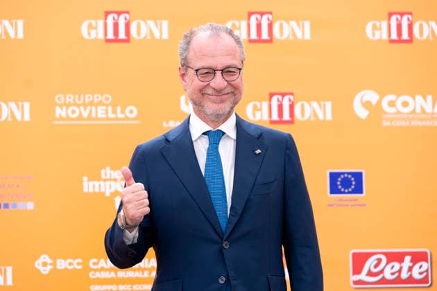 July 20, 2026, Giffoni Valle Piana, Salerno, Italy: Vice president of the Italian Chamber of Deputies Giorgio Mule attends the photocall at 56th Giffoni Film Festival 2026 in Giffoni Valle Piana, Salerno, Italy on July 20, 2026. Giffoni Valle Piana Italy - ZUMAl175 20260720_zip_l175_050 Copyright: xFrancescoxLucianox
