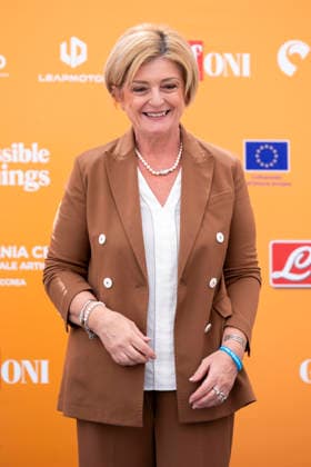 July 20, 2026, Giffoni Valle Piana, Salerno, Italy: Italian Minister of Labour and Social Policies Marina Calderone attends the photocall at 56th Giffoni Film Festival 2026 in Giffoni Valle Piana, Salerno, Italy on July 20, 2026. Giffoni Valle Piana Italy - ZUMAl175 20260720_zip_l175_057 Copyright: xFrancescoxLucianox