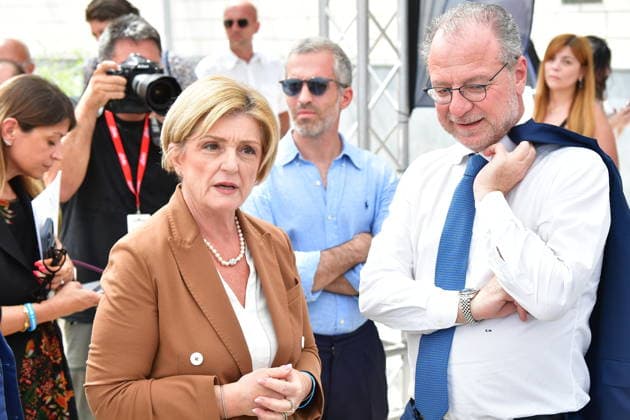 IPA86843156 - Giffoni Vallepiana Giffoni Festival 2026. Pictured: Marina Calderone and Giorgio Mule  Copyright: xVincenzoxLandix xVincenzoxLandix 86843156