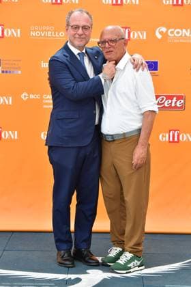 IPA86843286 - Giffoni Vallepiana Giffoni Festival 2026. Pictured: Giorgio Mule and Claudio Gubitosi  Copyright: xVincenzoxLandix xVincenzoxLandix 86843286