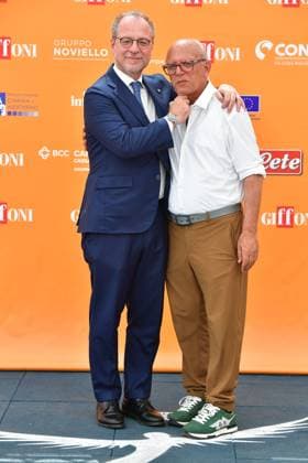 IPA86843289 - Giffoni Vallepiana Giffoni Festival 2026. Pictured: Giorgio Mule and Claudio Gubitosi  Copyright: xVincenzoxLandix xVincenzoxLandix 86843289
