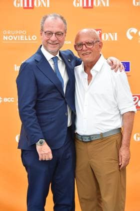 IPA86843296 - Giffoni Vallepiana Giffoni Festival 2026. Pictured: Giorgio Mule and Claudio Gubitosi  Copyright: xVincenzoxLandix xVincenzoxLandix 86843296